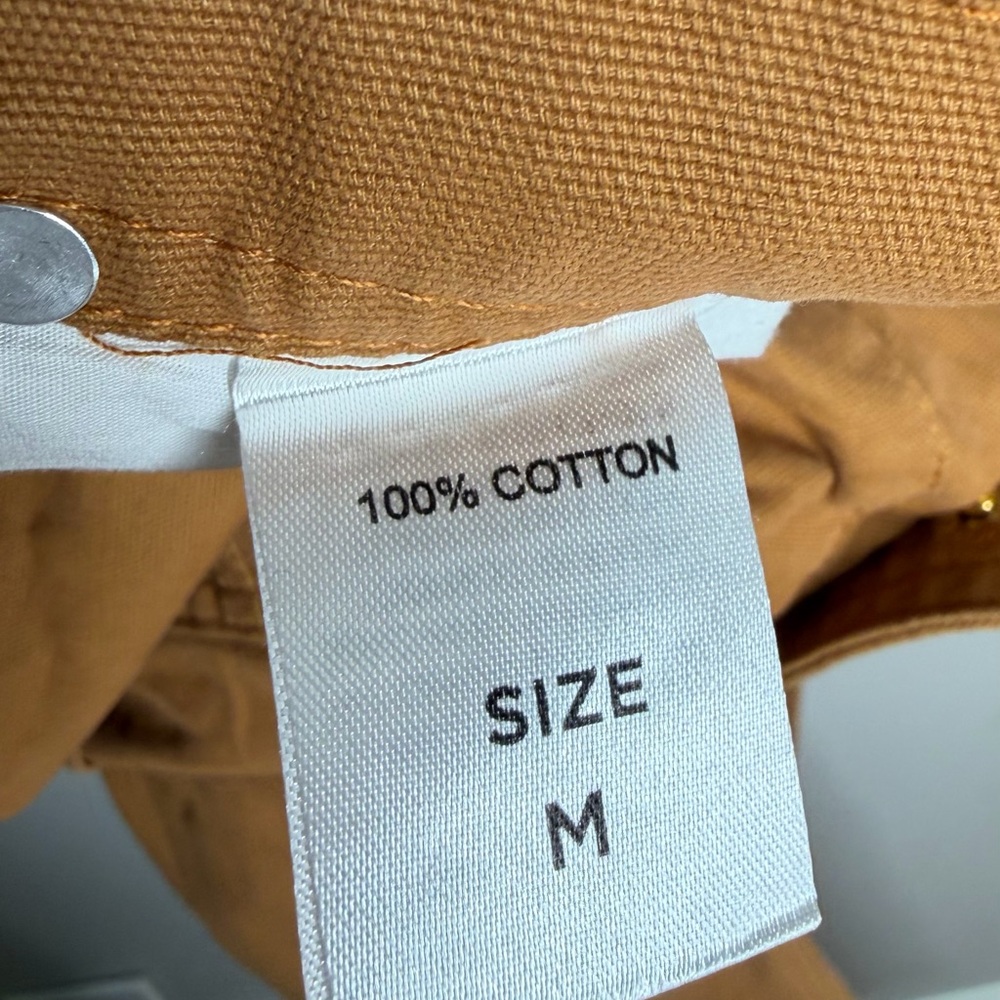 Madepants Duck Bib Overalls Canvas Workwear Dungarees Rust Brown Work Medium - Picture 6 of 7